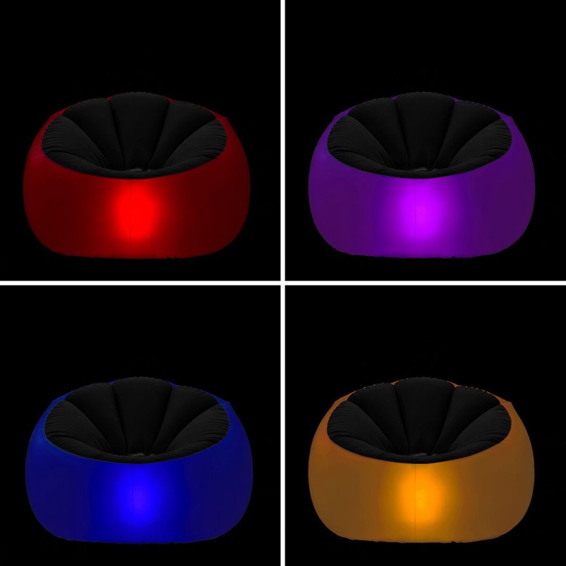 Fauteuil gonflable Chight LED multicolore – Moderne et confortable
