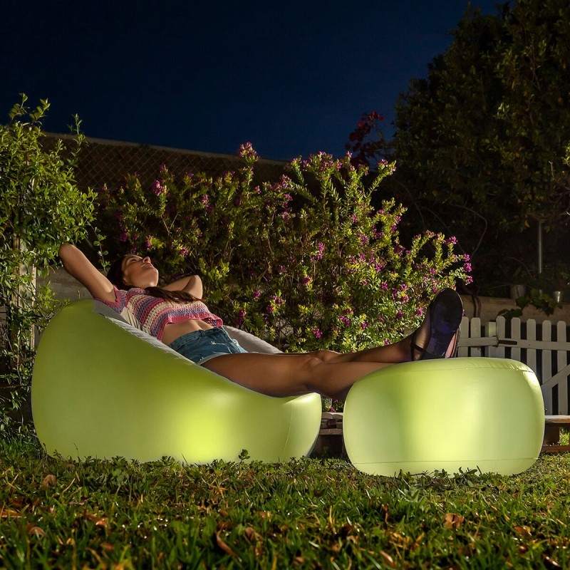 Fauteuil gonflable Chight LED multicolore – Moderne et confortable