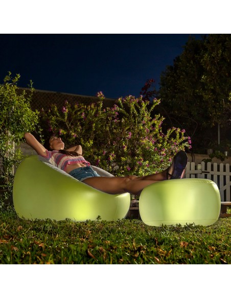 Fauteuil gonflable Chight LED multicolore – Moderne et confortable
