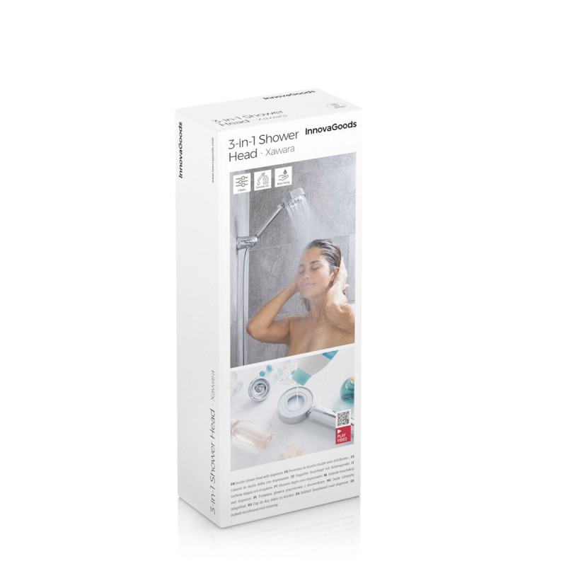 Double pommeau de douche Xawara 3‑en‑1 – Confort et réglages
