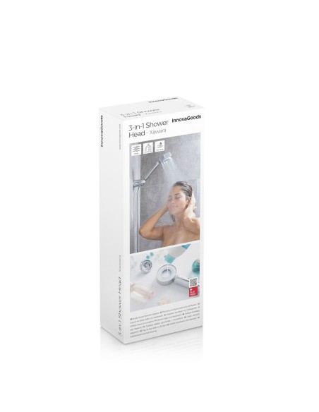 Double pommeau de douche Xawara 3‑en‑1 – Confort et réglages