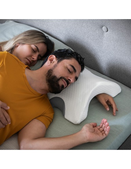 Oreiller cervical viscoélastique couple Cozzy – Confort à deux