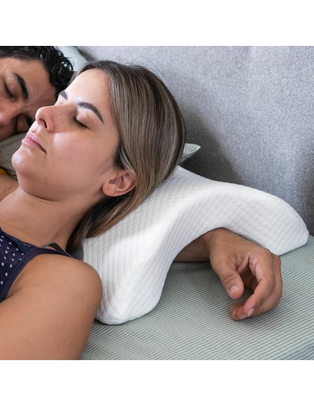 Oreiller cervical viscoélastique couple Cozzy – Confort à deux