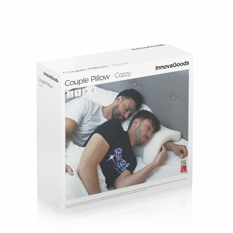 Oreiller cervical viscoélastique couple Cozzy – Confort à deux