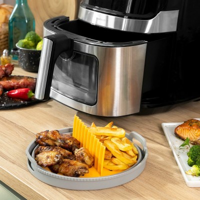 Panier silicone pliable pour friteuse à air – Anti‑adhésif