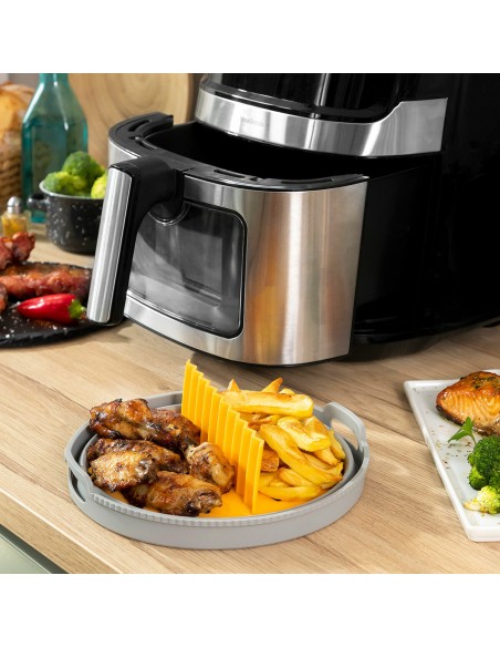 Panier silicone pliable pour friteuse à air – Anti‑adhésif