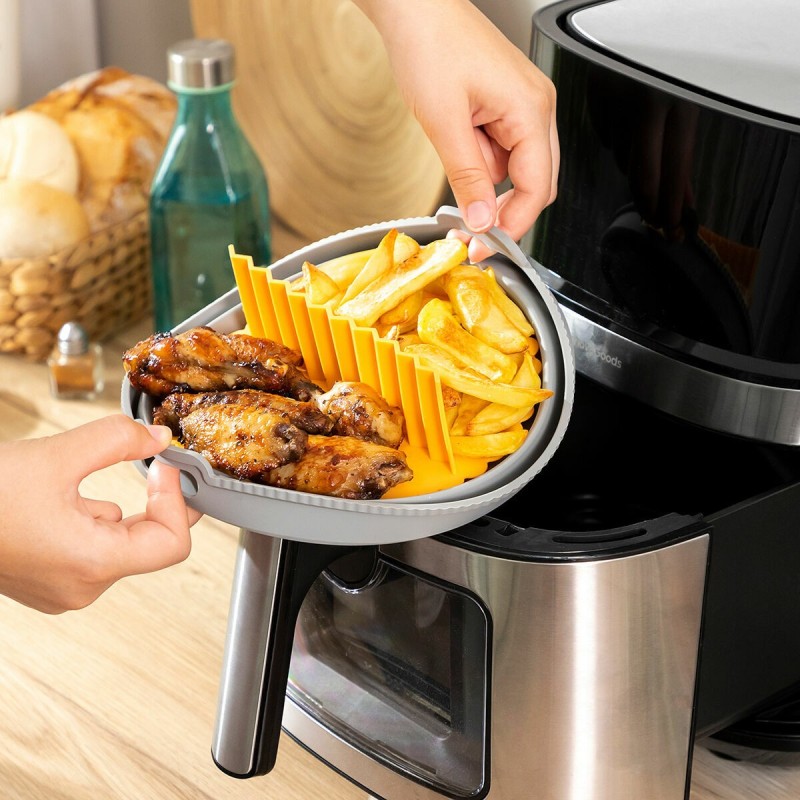 Panier silicone pliable pour friteuse à air – Anti‑adhésif
