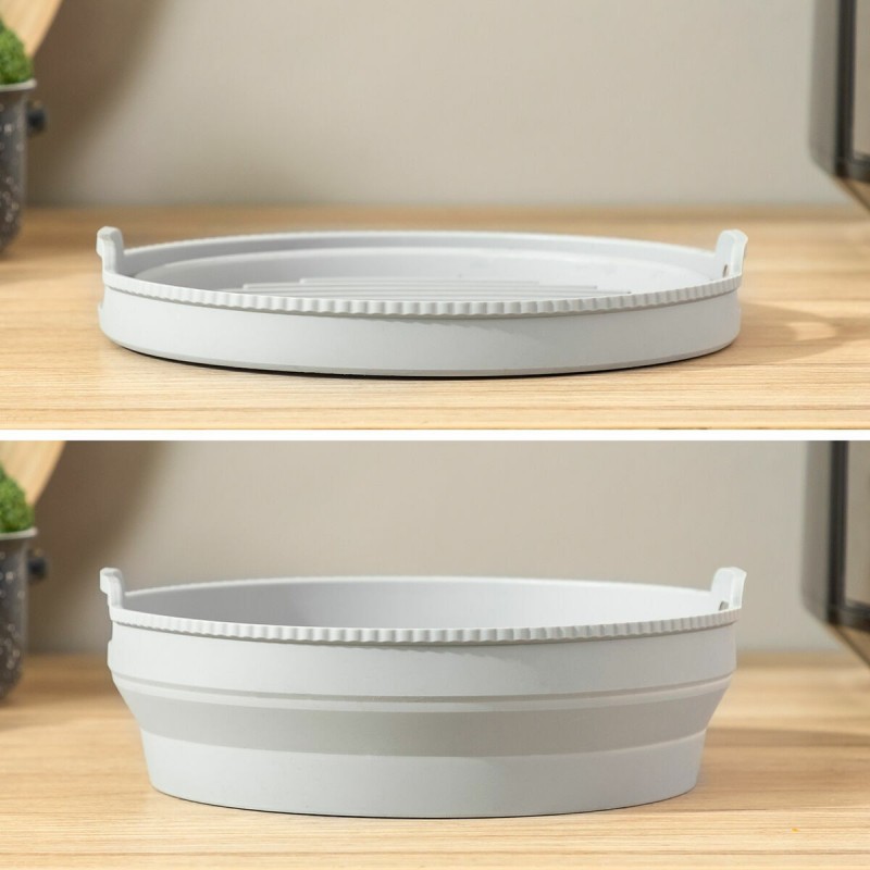 Panier silicone pliable pour friteuse à air – Anti‑adhésif