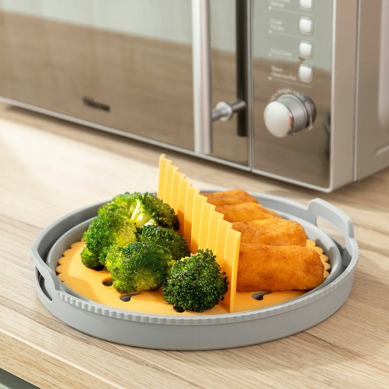Panier silicone pliable pour friteuse à air – Anti‑adhésif