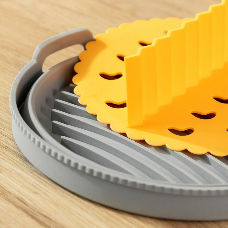 Panier silicone pliable pour friteuse à air – Anti‑adhésif