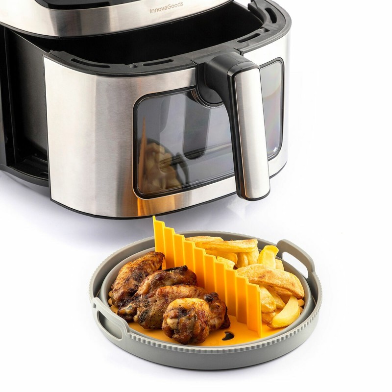 Panier silicone pliable pour friteuse à air – Anti‑adhésif