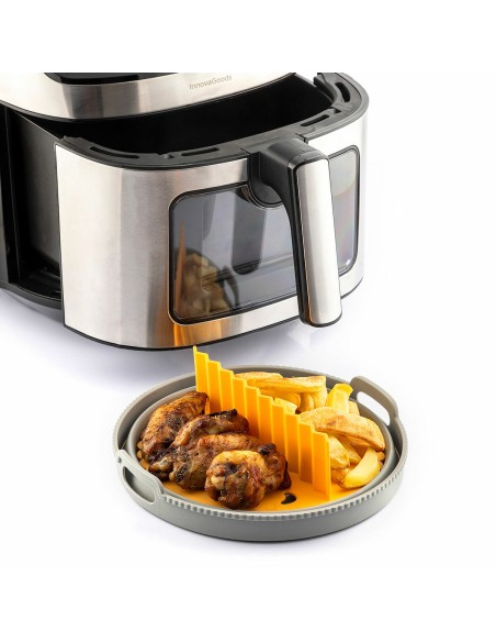 Panier silicone pliable pour friteuse à air – Anti‑adhésif