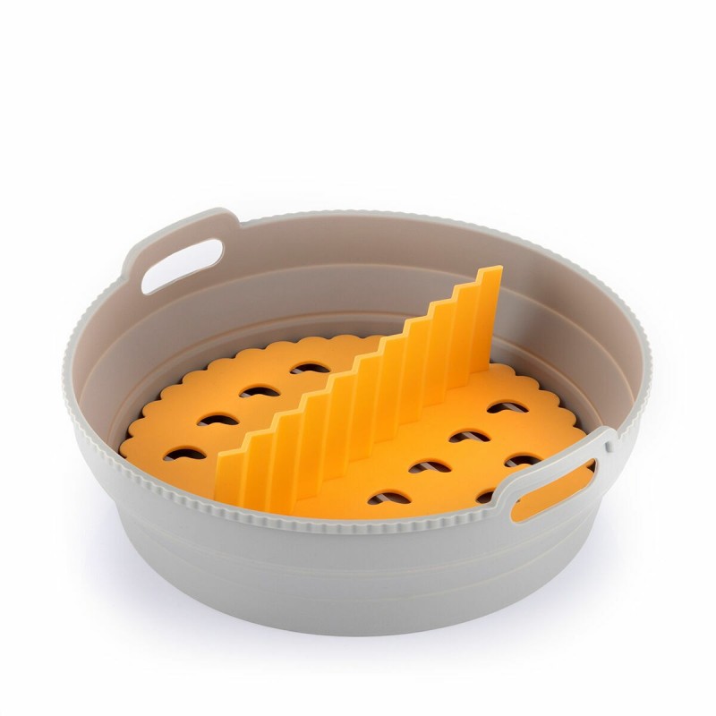 Panier silicone pliable pour friteuse à air – Anti‑adhésif