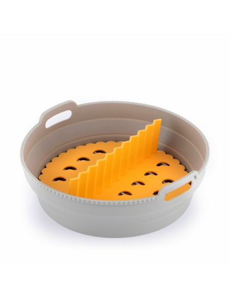 Panier silicone pliable pour friteuse à air – Anti‑adhésif