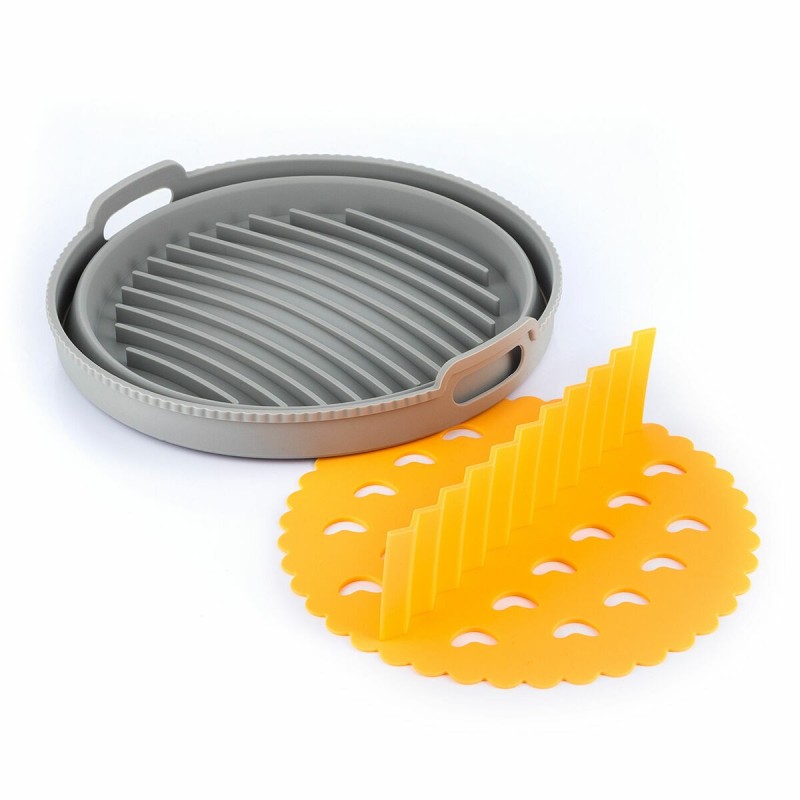 Panier silicone pliable pour friteuse à air – Anti‑adhésif