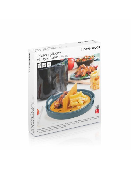 Panier silicone pliable pour friteuse à air – Anti‑adhésif