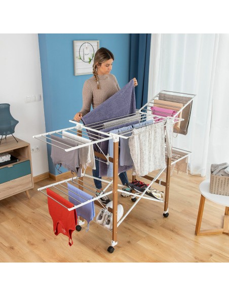 Étendoir vertical Dreeyl 38 barres – Grande capacité