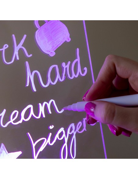 Tableau de notes LED effaçable – Messages lumineux