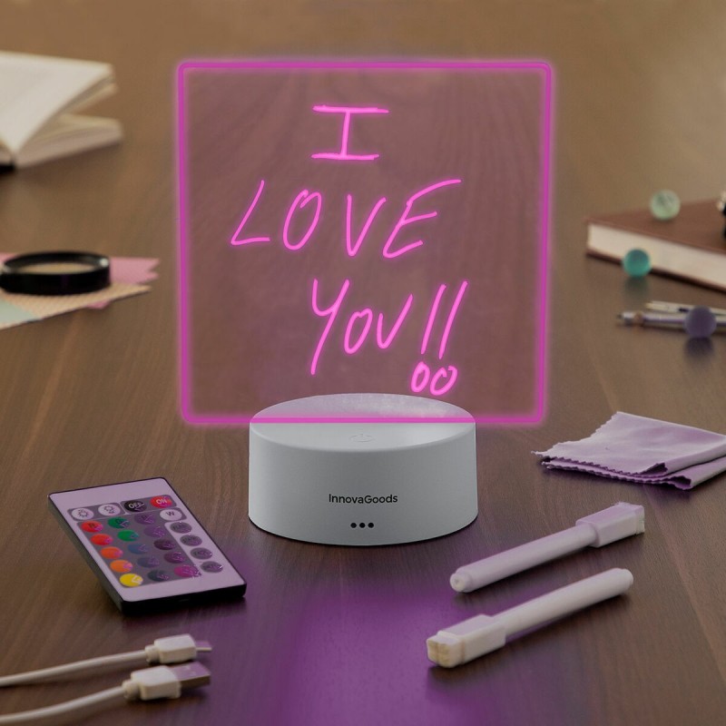 Tableau de notes LED effaçable – Messages lumineux