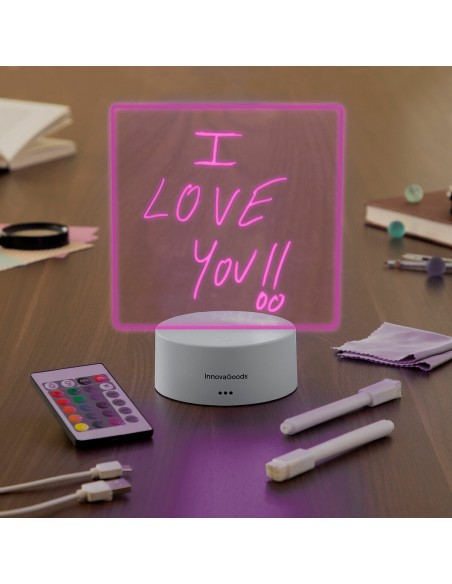 Tableau de notes LED effaçable – Messages lumineux