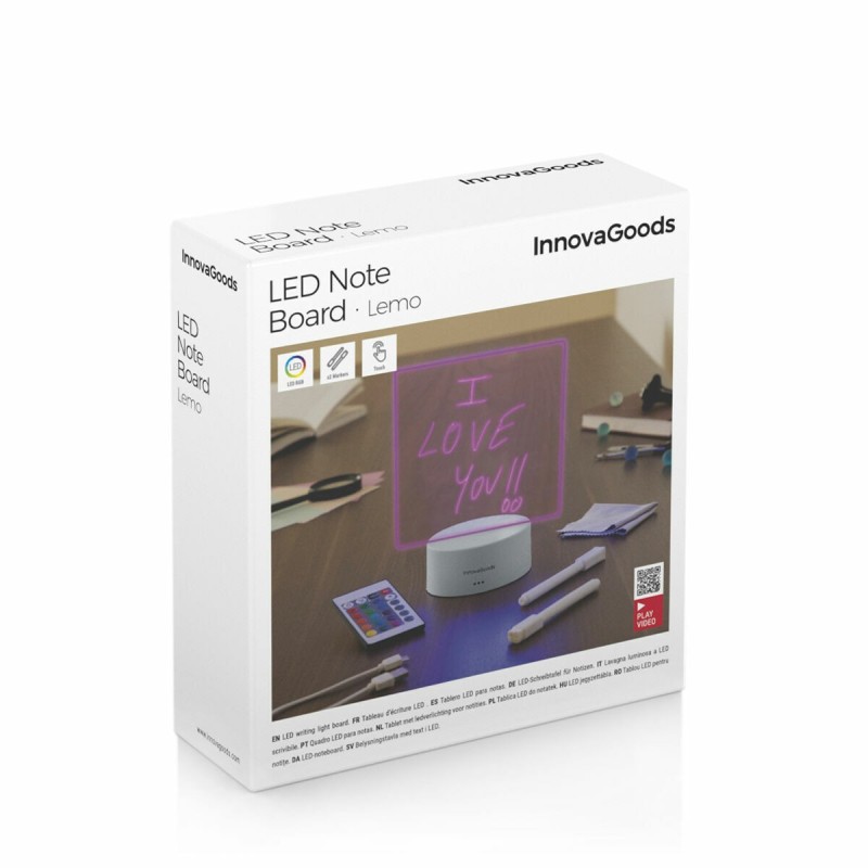 Tableau de notes LED effaçable – Messages lumineux