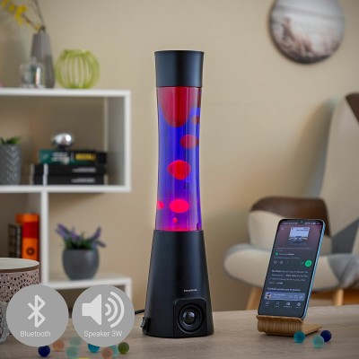 Lampe à lave Maglamp avec haut‑parleur – Ambiance rétro