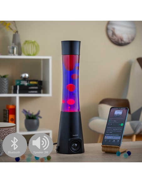 Lampe à lave Maglamp avec haut‑parleur – Ambiance rétro