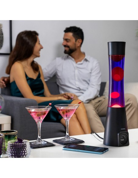 Lampe à lave Maglamp avec haut‑parleur – Ambiance rétro