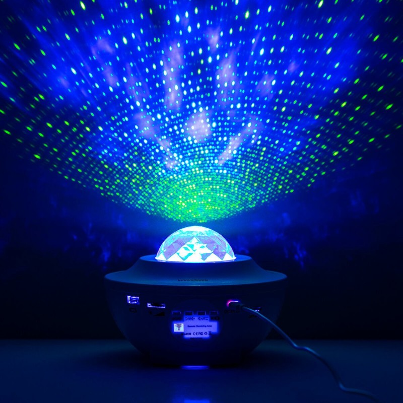 Projecteur d’étoiles LED Sedlay avec haut‑parleur – Ambiance immersive