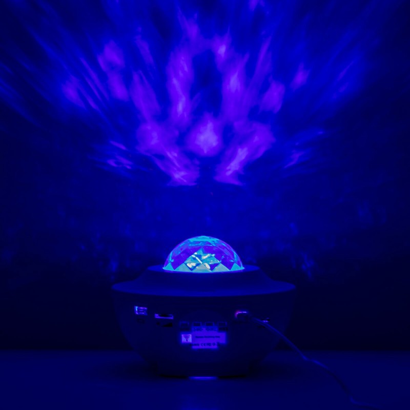 Projecteur d’étoiles LED Sedlay avec haut‑parleur – Ambiance immersive