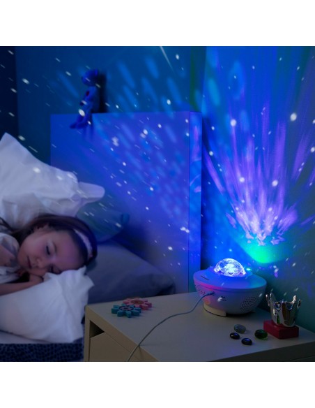 Projecteur d’étoiles LED Sedlay avec haut‑parleur – Ambiance immersive