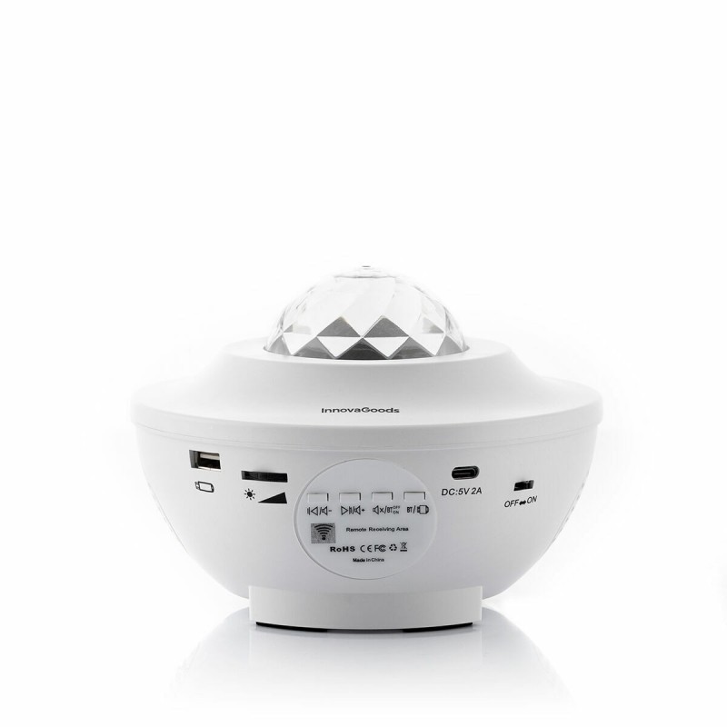 Projecteur d’étoiles LED Sedlay avec haut‑parleur – Ambiance immersive