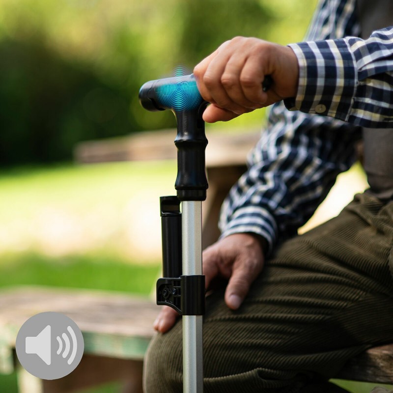 Canne extensible LED avec alarme Hannde – Sécurité et stabilité