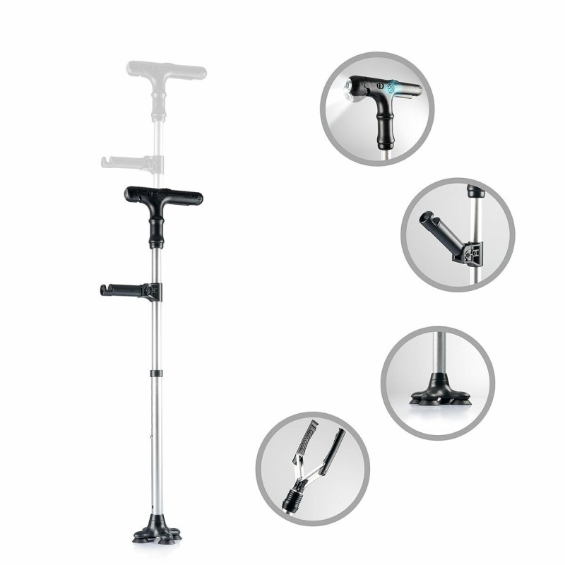 Canne extensible LED avec alarme Hannde – Sécurité et stabilité