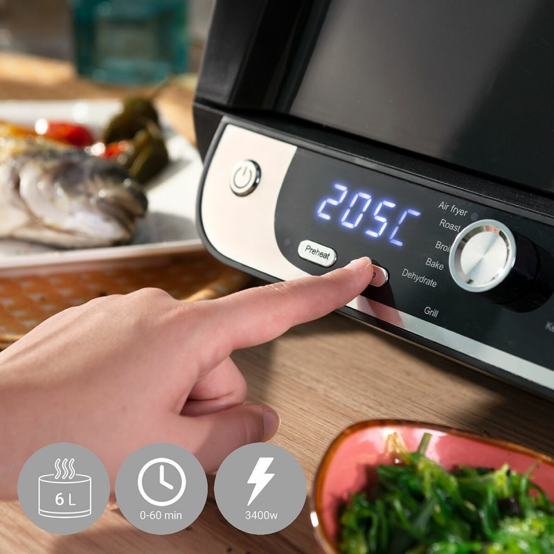 Friteuse à air 12‑en‑1 InnovaGoods 3400 W 6 L – Multifonction