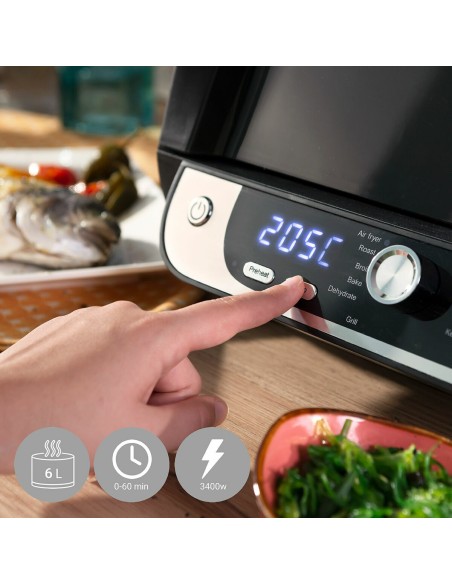 Friteuse à air 12‑en‑1 InnovaGoods 3400 W 6 L – Multifonction