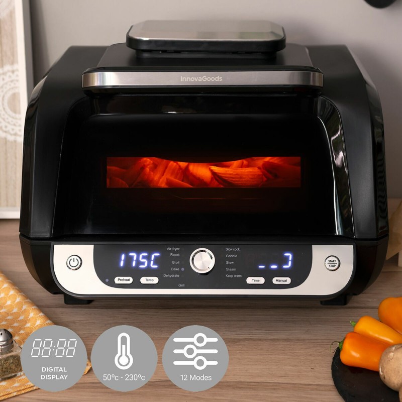 Friteuse à air 12‑en‑1 InnovaGoods 3400 W 6 L – Multifonction