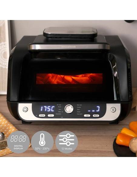 Friteuse à air 12‑en‑1 InnovaGoods 3400 W 6 L – Multifonction