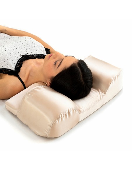 Oreiller cervical anti‑rides Youthlow avec housse satin – Confort doux