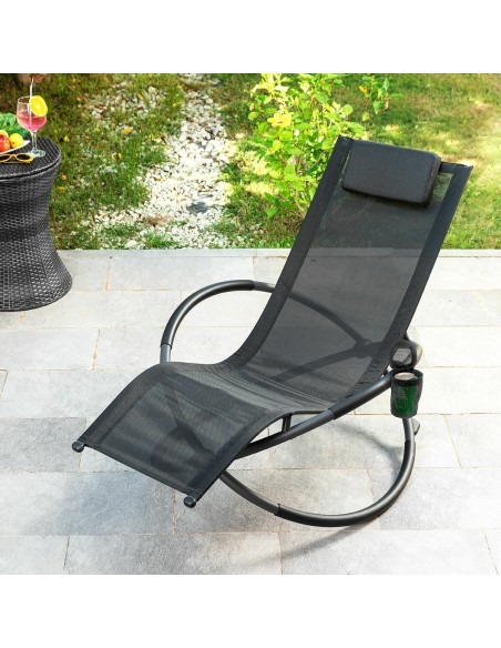 Chaise longue orbitale Rockorb – Design futuriste