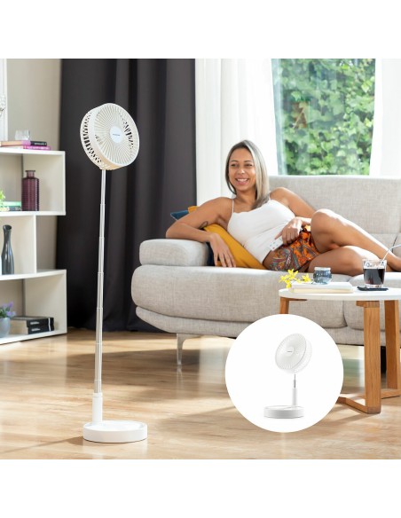 Ventilateur pliable Fandle 3‑en‑1 7200 mAh – Polyvalent