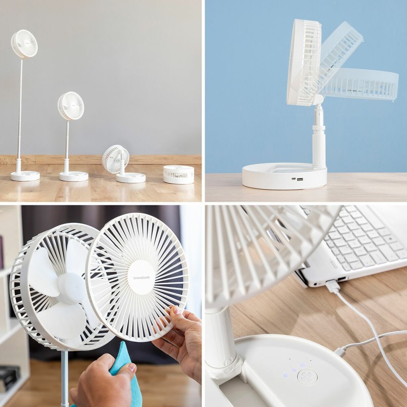 Ventilateur pliable Fandle 3‑en‑1 7200 mAh – Polyvalent