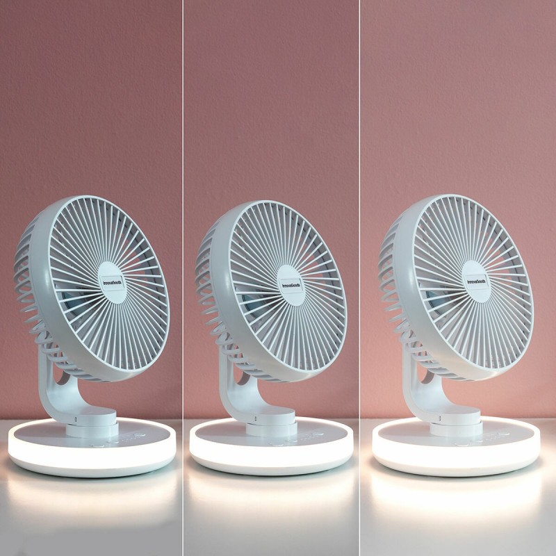Ventilateur rechargeable FanLed Ø6,6" 4000 mAh – Compact et LED