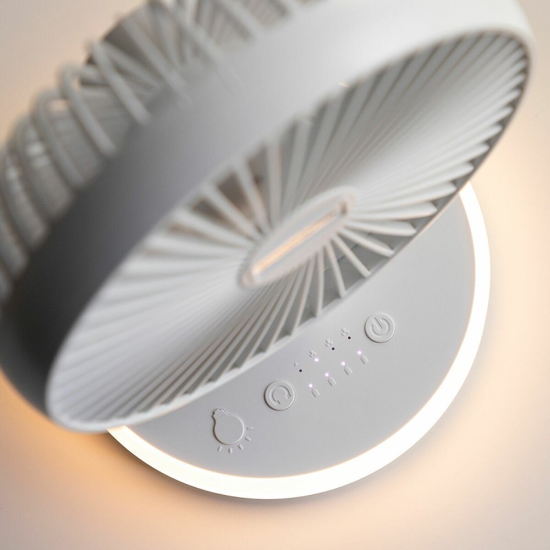 Ventilateur rechargeable FanLed Ø6,6" 4000 mAh – Compact et LED
