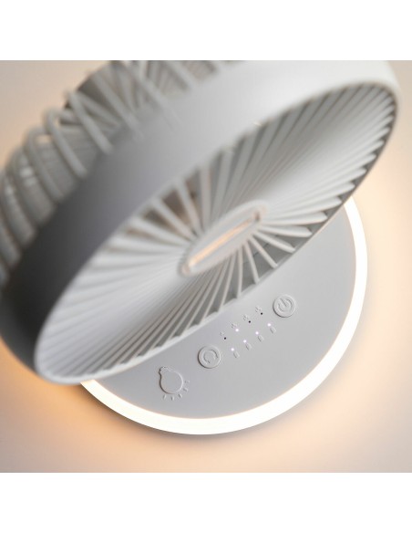 Ventilateur rechargeable FanLed Ø6,6" 4000 mAh – Compact et LED