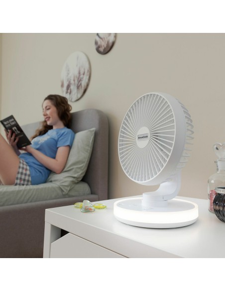 Ventilateur rechargeable FanLed Ø6,6" 4000 mAh – Compact et LED