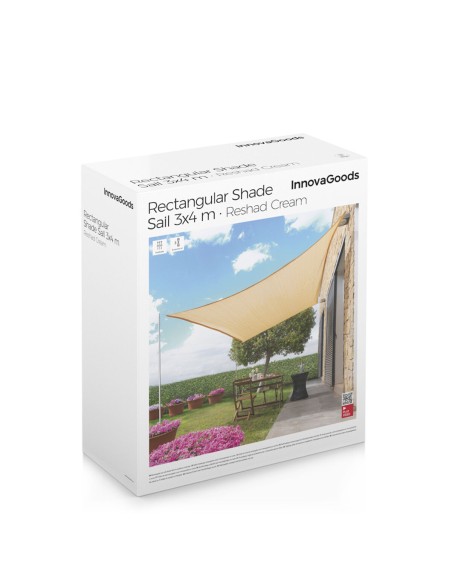 Voile d’ombrage Reshad 3×4 m – Protection solaire