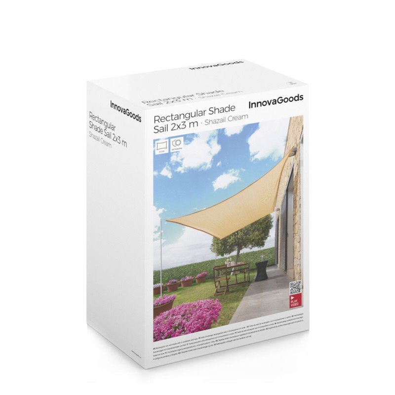 Voile d’ombrage Shazail 2×3 m – Zone fraîche