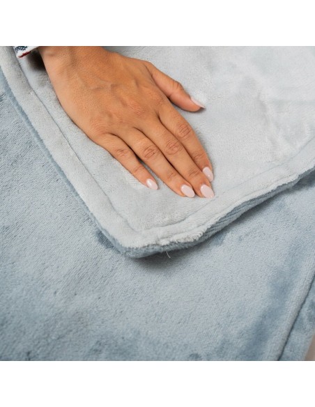 Couverture chauffante 120×160 cm 160 W Gris – Confort thermique