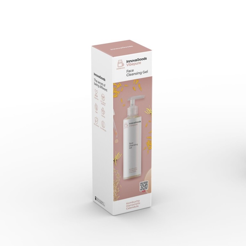 Gel nettoyant visage Kombucha Vibepure 200 ml – Purifiant doux